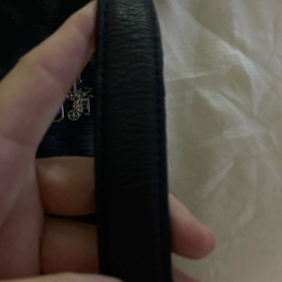 Coach Madison Box Op Art Large Shoulder Bag Navy scheme - Picture 5 of 7